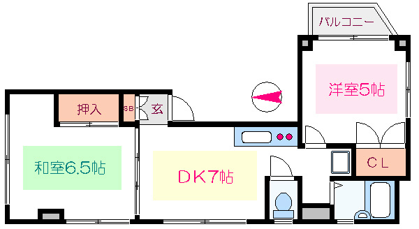 コーポアブニール 間取り図