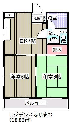 レジデンスふじまつ 間取り図