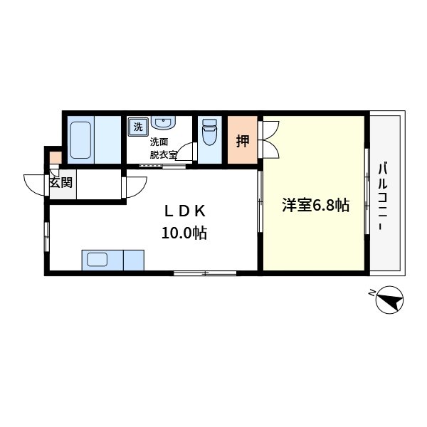 クレセント小坂部  間取り図