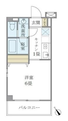 キバサンフラット 間取り図