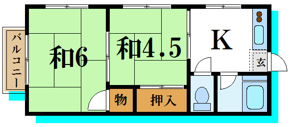 第18佐々木荘 間取り