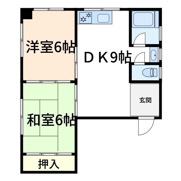 橋中マンション 間取り図