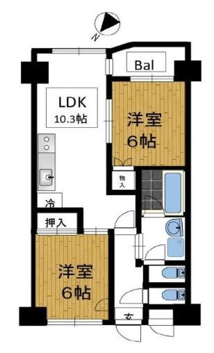 サンフレアサクマ15 間取り