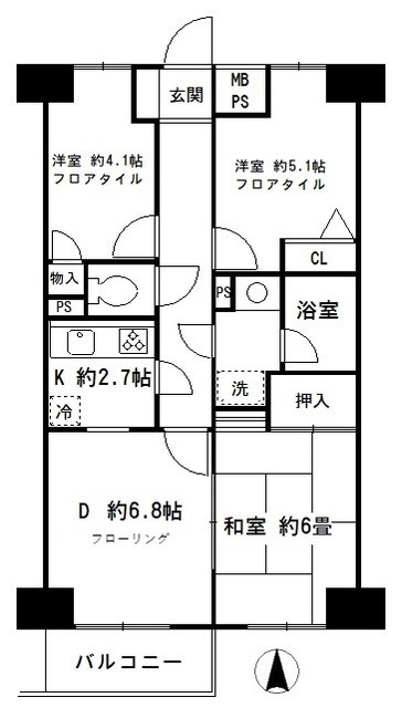 セリオ七番館 間取り