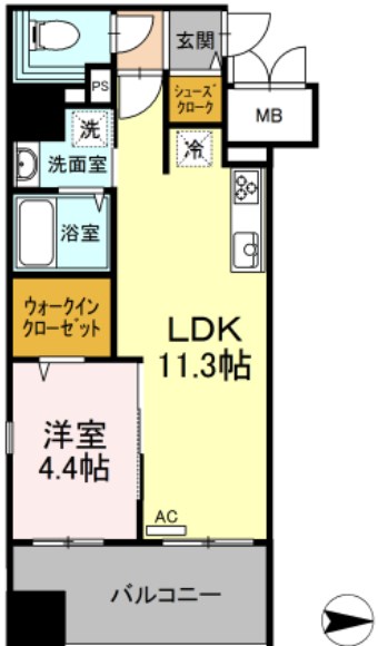 Trio　Mare　蔵前 間取り図