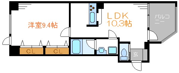 メゾンドール   間取り図