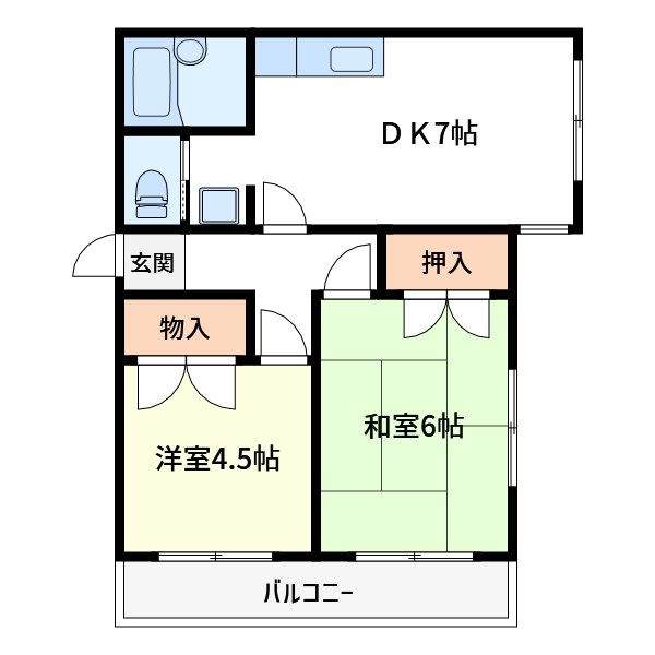 第二真島ハイツ 間取り図