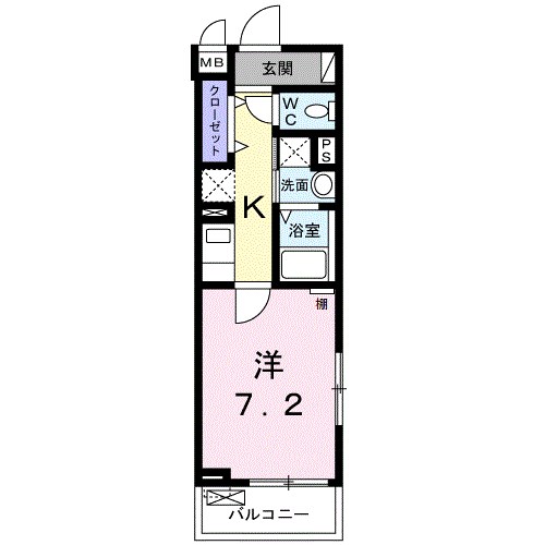 クリンゲル 301号室 間取り