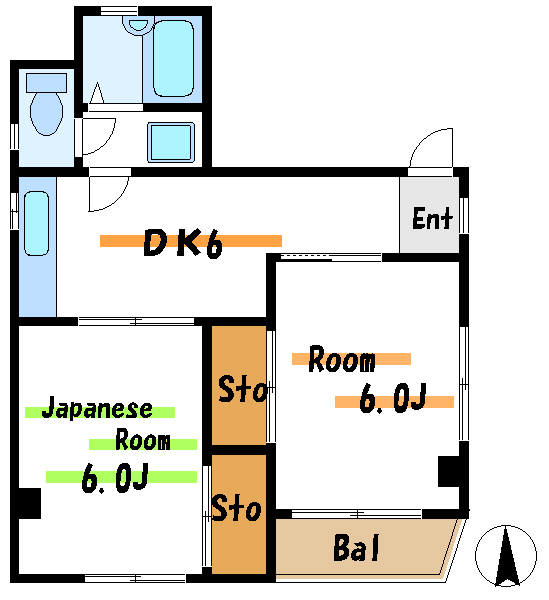 ハイツシーサイド   間取り図