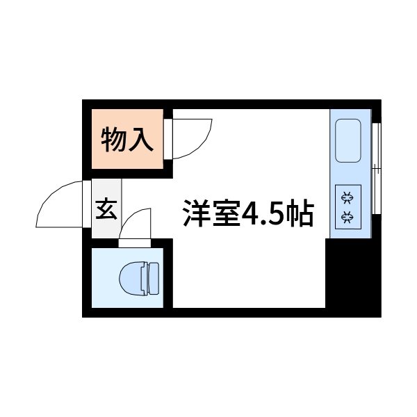 岡本荘 13号室 間取り