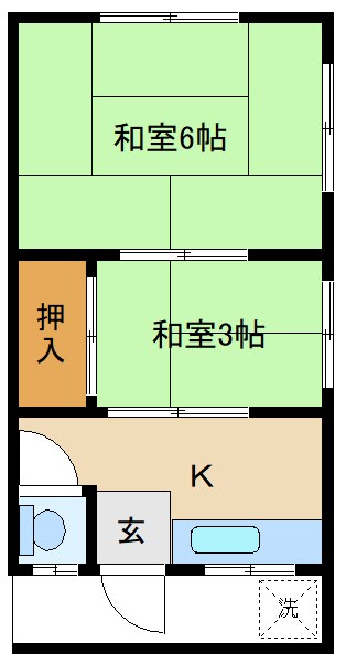 松本アパート  間取り図