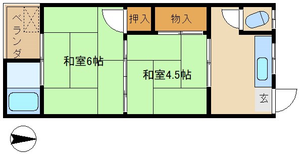 第1酒井荘 間取り図