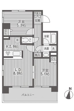 レジディア両国  間取り図