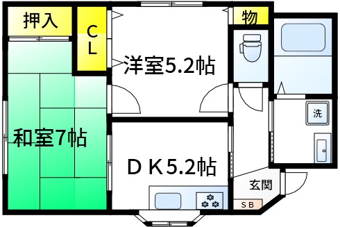 水元一丁目貸家  間取り