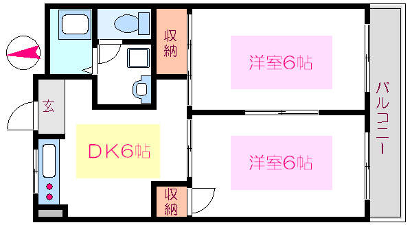 ミズンヒル立花  間取り図