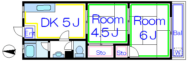 渡辺ハイツ 間取り図