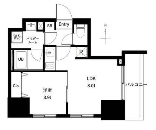 アーバンパーク王子Ⅱ  間取り