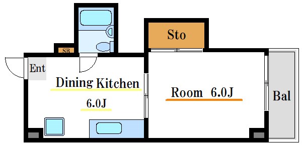 モンプチ  間取り図