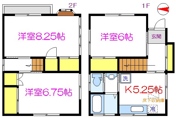 J　House中葛西 間取り図