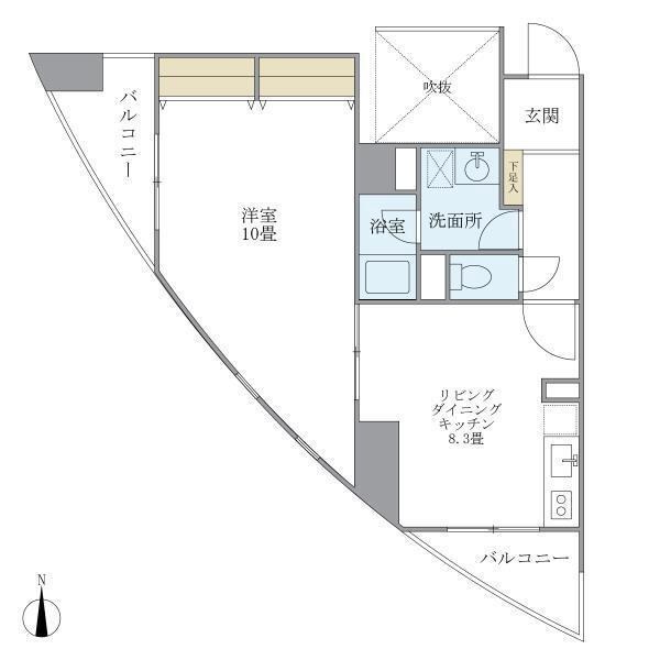 サンハイツ浅草  間取り図