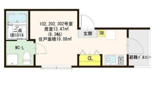 フェリスタ大島 間取り図