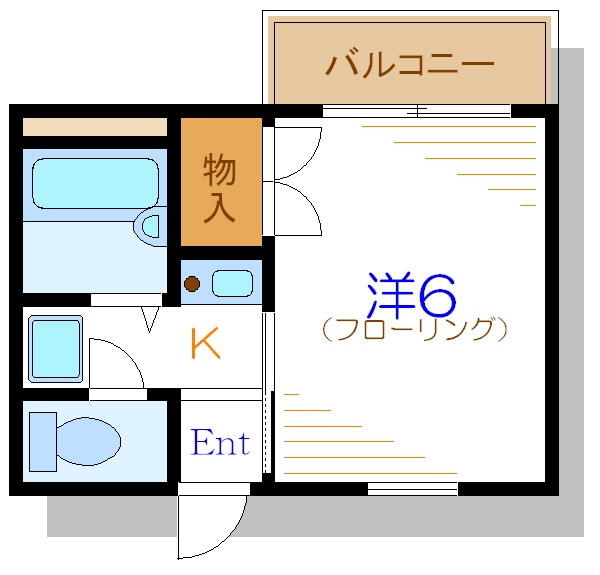 ハイムフローレスⅥ  間取り