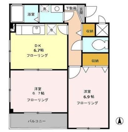 ドゥエル扇橋  間取り図