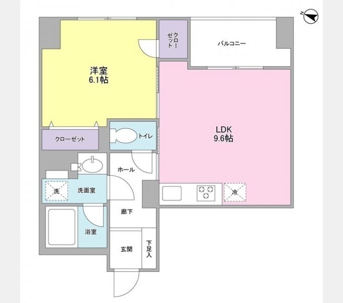 La　Belle　三越前    間取り