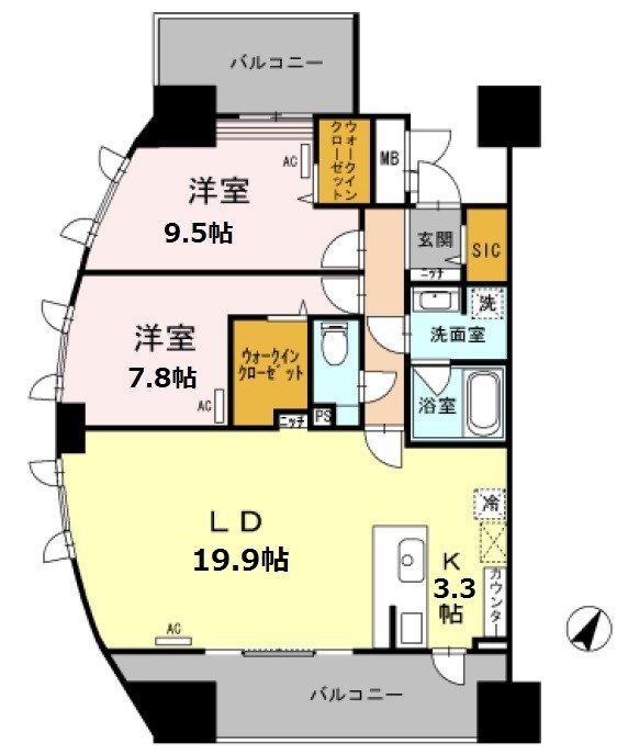 ロイヤルパークスシーサー南千住 間取り