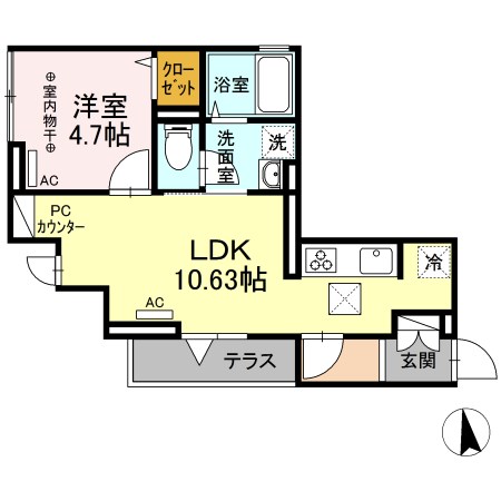 アムール東向島  間取り図