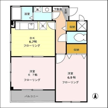 ドゥエル扇橋  間取り図