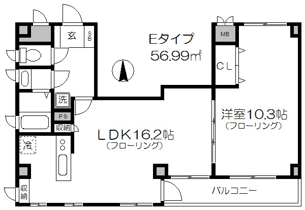 墨東マンション 間取り図