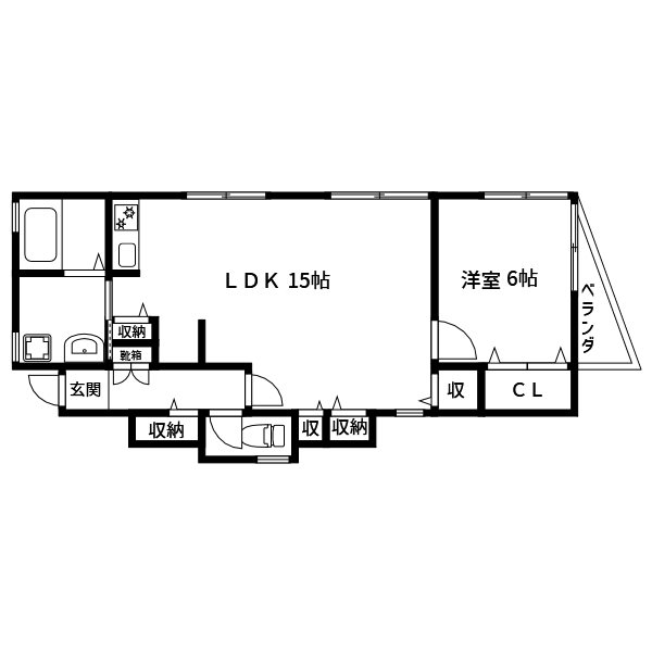 栄荘 間取り図