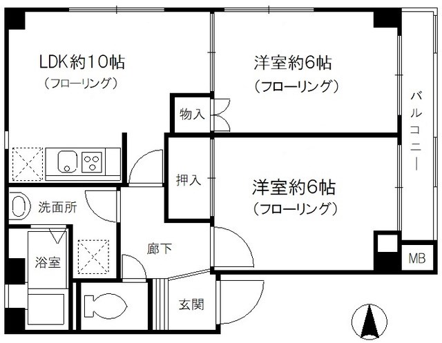 ファインクレストお花茶屋 間取り