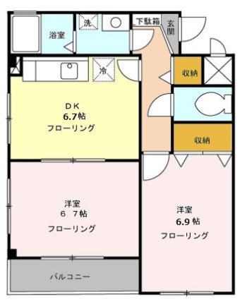 ドゥエル扇橋  間取り図