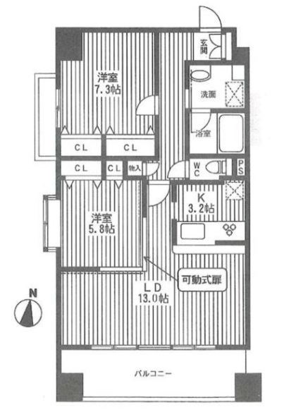 ロングエイトⅢ  間取り図