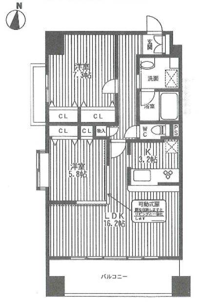 ロングエイトⅢ  間取り図