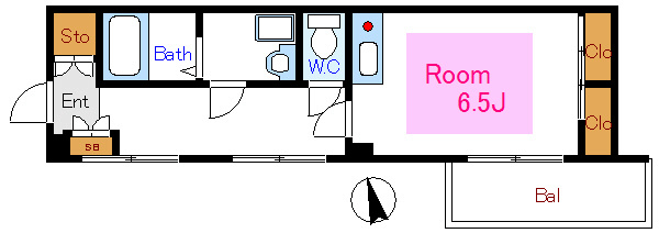 キャピタル立花 間取り図