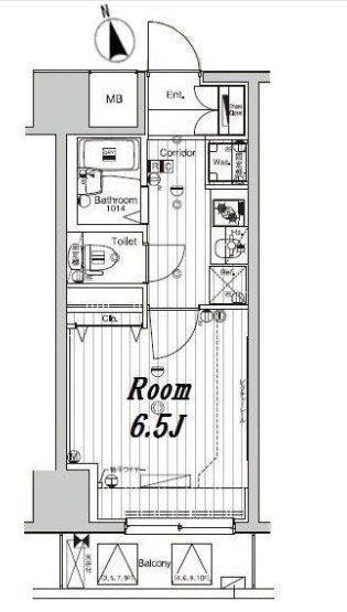 メイクスデザイン住吉Ⅳ 間取り図