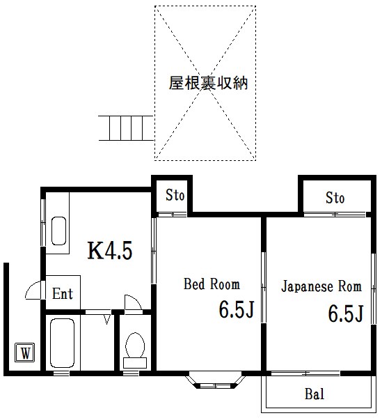 シャルル鹿島田 201号室 間取り