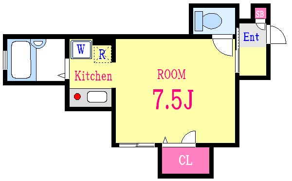 カーサ・ピアチェーレ 101号室 間取り