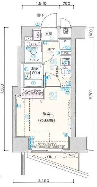 ヴェルト西大島グラーセ 間取り図