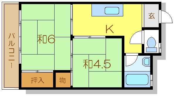 マンションきむら 間取り図