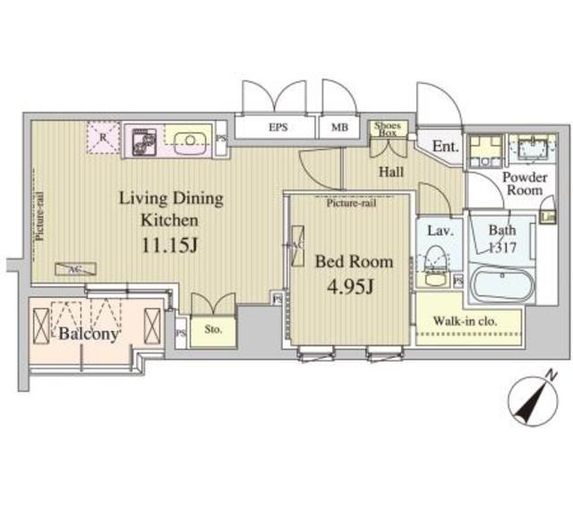 コートラクリア人形町   間取り