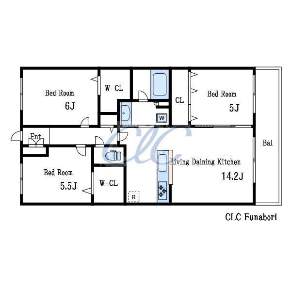 デュオ船堀 間取り図