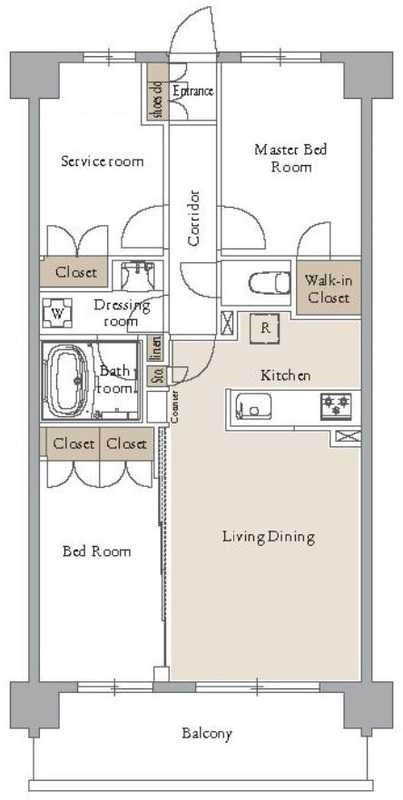 アーバンパーク船堀 間取り図