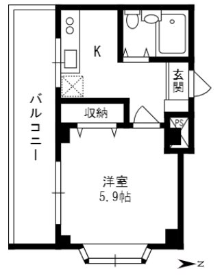 ハイムグリンディル 間取り図