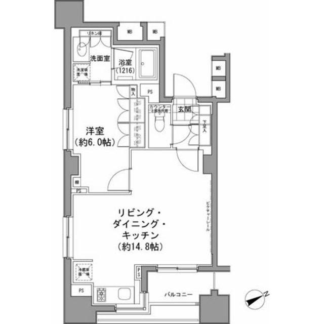 パークハビオ八丁堀   間取り図