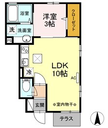 エスポワール住吉 間取り図