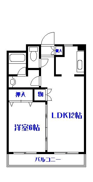 プラザホワイトＢ 間取り図